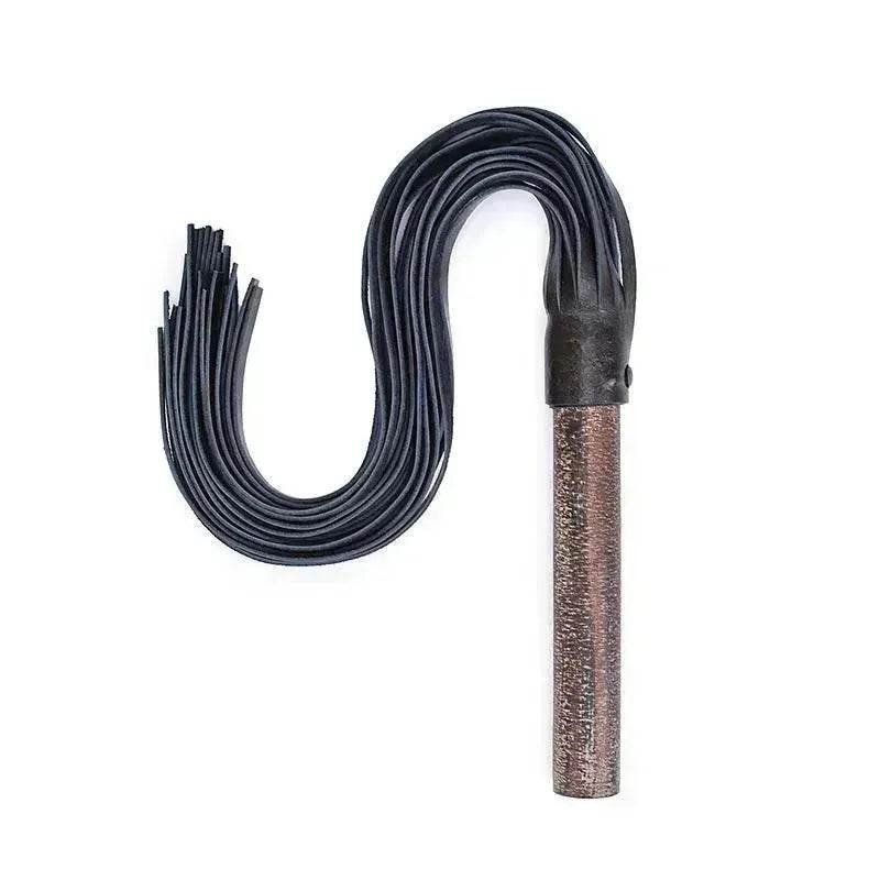 Hot BDSM Spanking Flogger Whip Genuine Leather Archaize Wooden Handle BDSM Spanking Paddles - EX-STOCK Canada