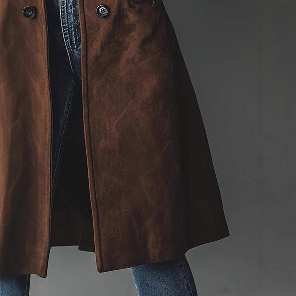 Abrigo largo estilo occidental para mujer para otoño e inviernoEX-STOCK Canada