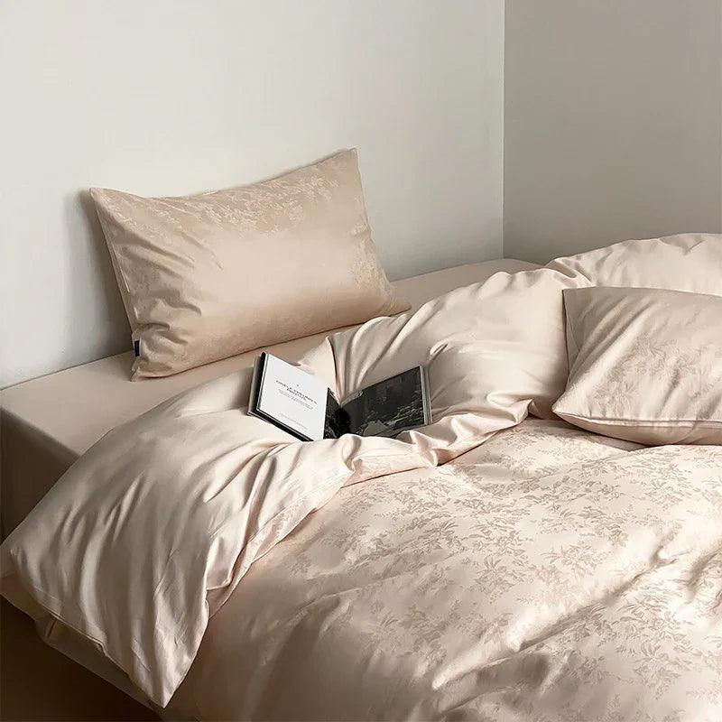 Long Velvet Jacquard Four Piece Pure Cotton Duvet Cover EX-STOCK Canada