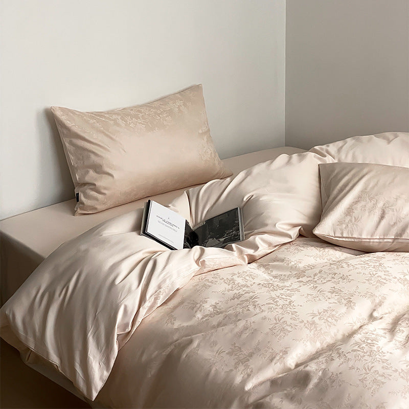 Long Velvet Jacquard Four Piece Pure Cotton Duvet Cover EX-STOCK Canada