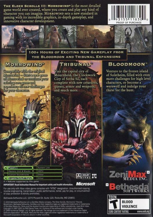 The Elder Scrolls III: Morrowind - Game of the Year Edition