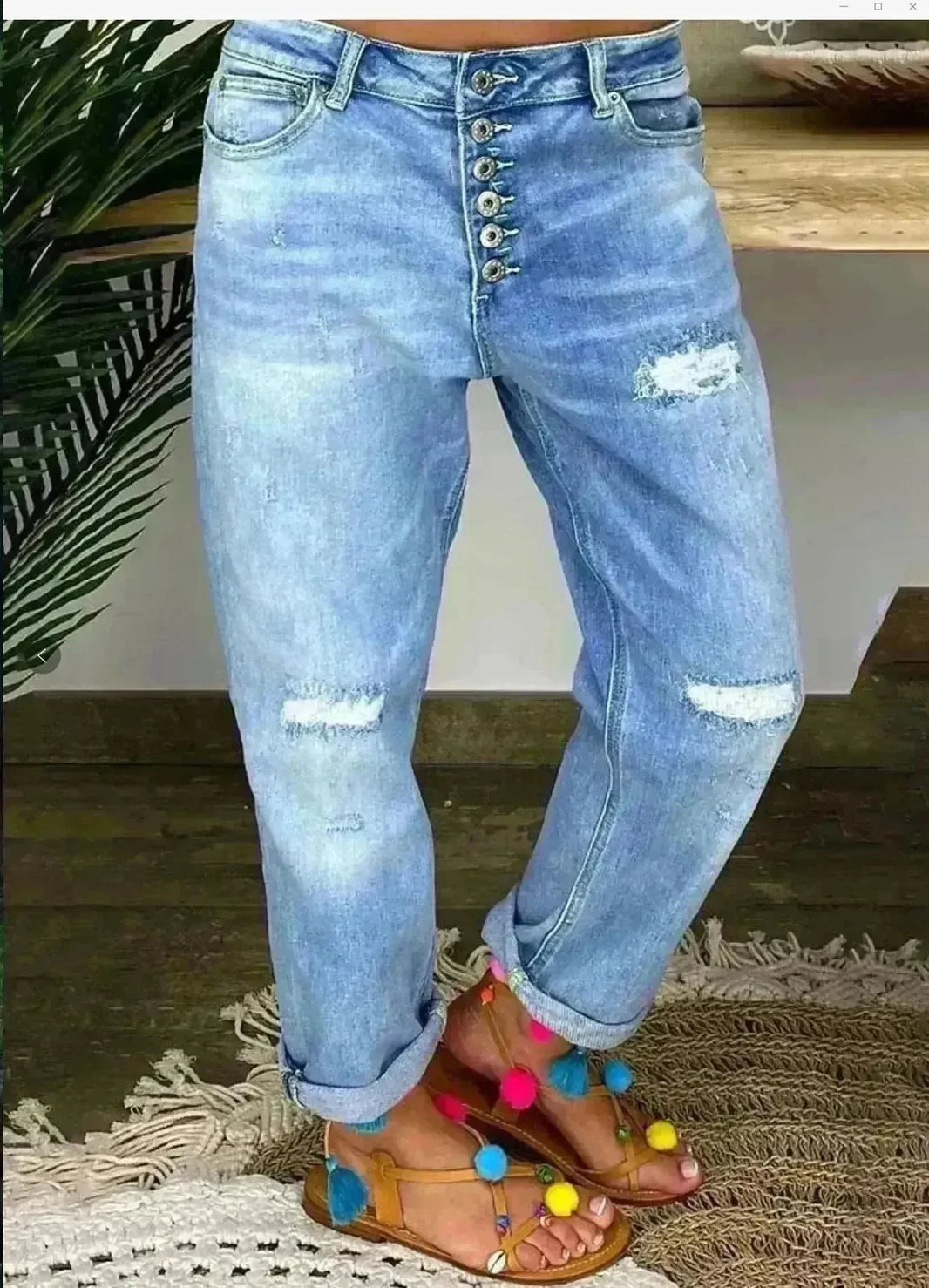 Jeans High-waisted Jeans Summer Jeans Loose Slim Jeans Straight Daddy Pants - EX-STOCK CANADA