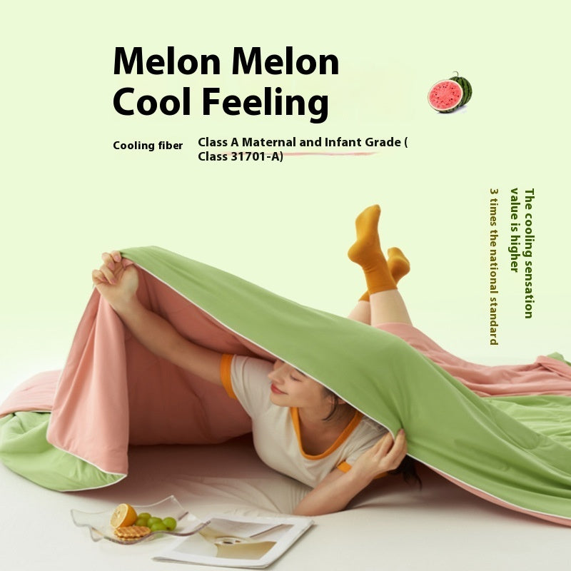 Solid Color AB Version Summer Cool Feeling Thin Duvet Washable EX-STOCK Canada
