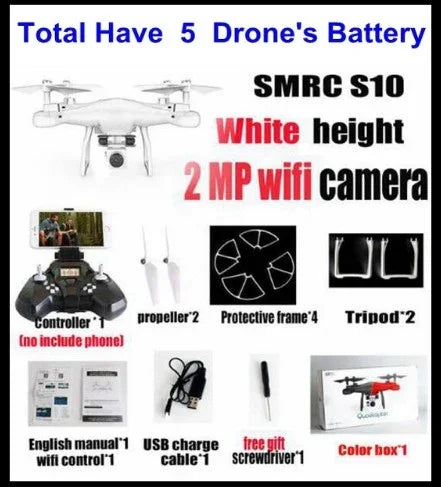 Sales Promotion WiFi 2MP Camera With S10 SMRC FPV Quadcopter Drone Helicopter UAV Micro Remote Control Toy RACER KIT Aircraft EX-STOCK Canada