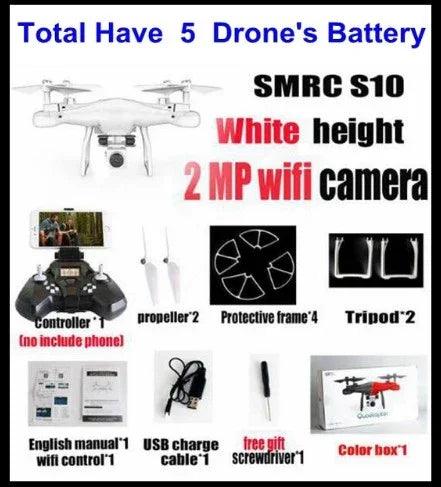 Promotion de vente Caméra WiFi 2MP avec Drone Hélicoptère Quadcopter FPV S10 SMRC UAV Jouet Micro Télécommande KIT RACER AvionEX-STOCK Canada