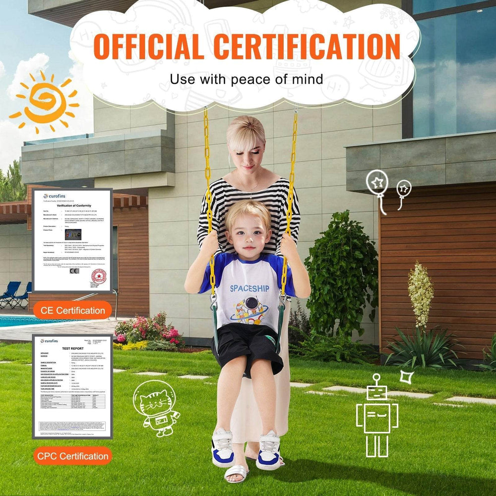 2-Pack Swing Seats Swings Replacement For Outdoor Swing Set 66 Inch Chain - EX-STOCK Canada