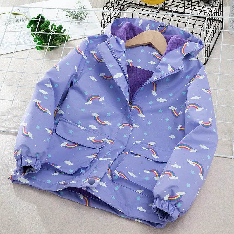 Kids' Coat Windproof Waterproof Jacket Fleece-lined Camouflage Clothing - EX-STOCK Canada