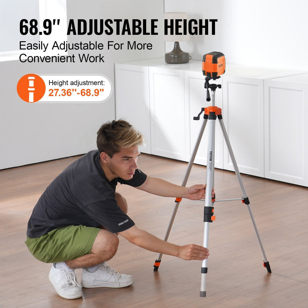 Laser Level Tripod X 20 Thread 27.36-68.11 Inch Height Adjustment EX-STOCK