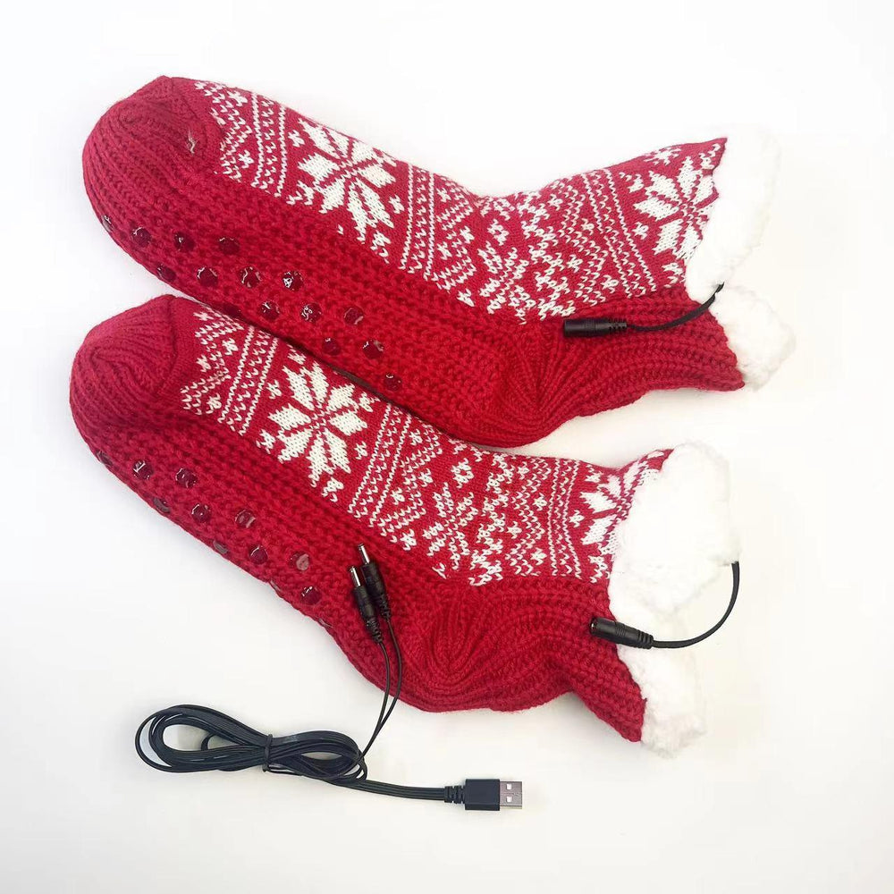 Chaussettes chauffantes électriques USB pour la maison et les piedsEX-STOCK Canada