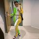 Tie-Dye 2pcs Women Long sleeve Drawstring Sweatsuit Outfit set - EX-STOCK Canada