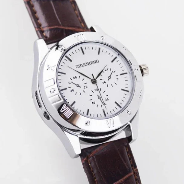 USB Charging Quartz leather Watch for Men EX-STOCK Canada