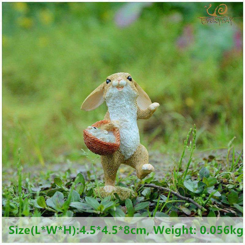 Creative Decorations Cute Bunny Resin Ornaments - EX-STOCK Canada
