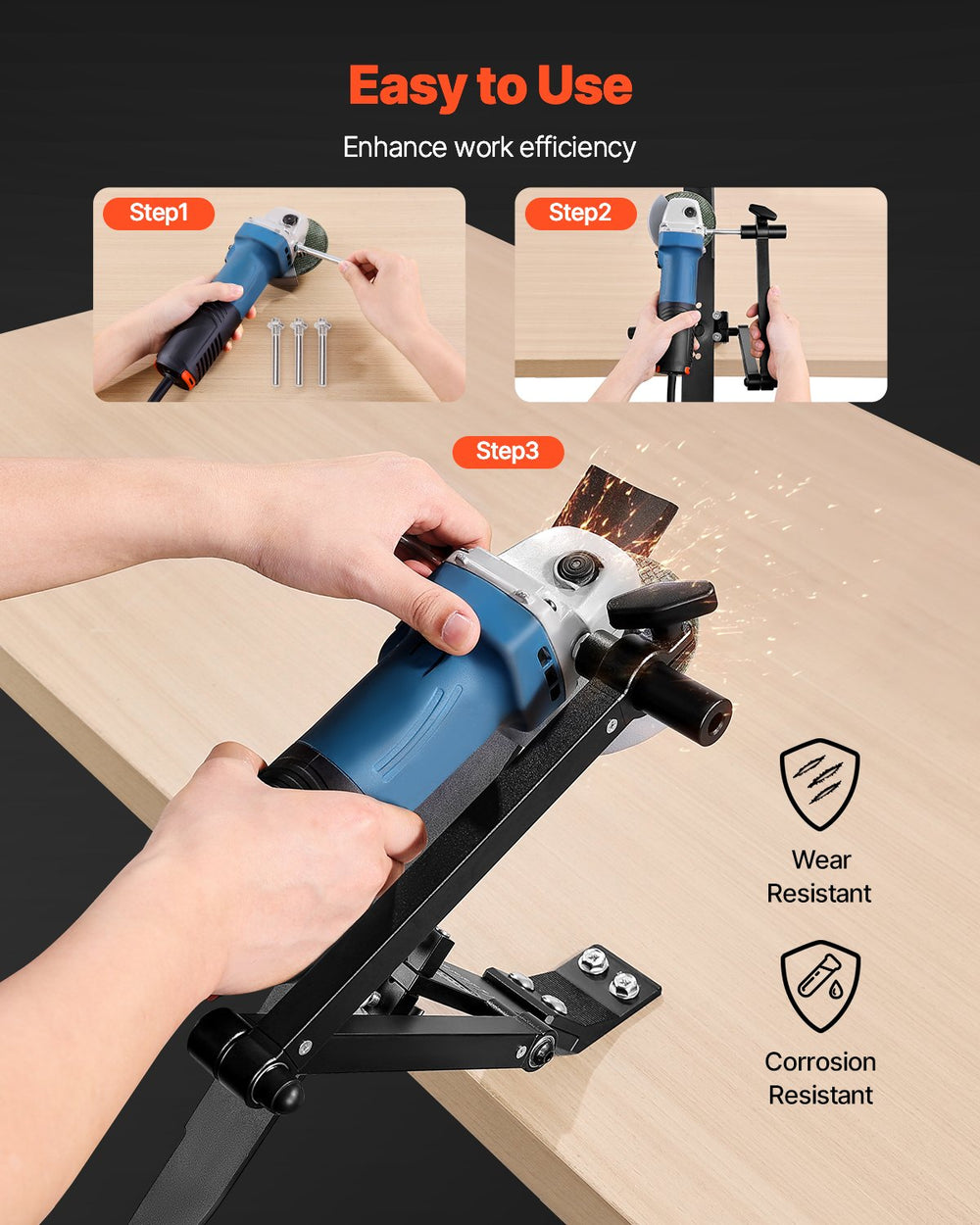 Lawn Mower Blade Sharpener 15°-45° Adjustable Lawnmower Blade Sharpener EX-STOCK Canada