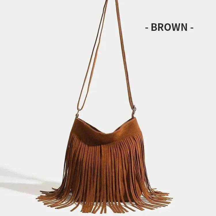 Artistic Tassel fringe Messenger Bag Simple And Popular Shoulder Bag - EX-STOCK Canada