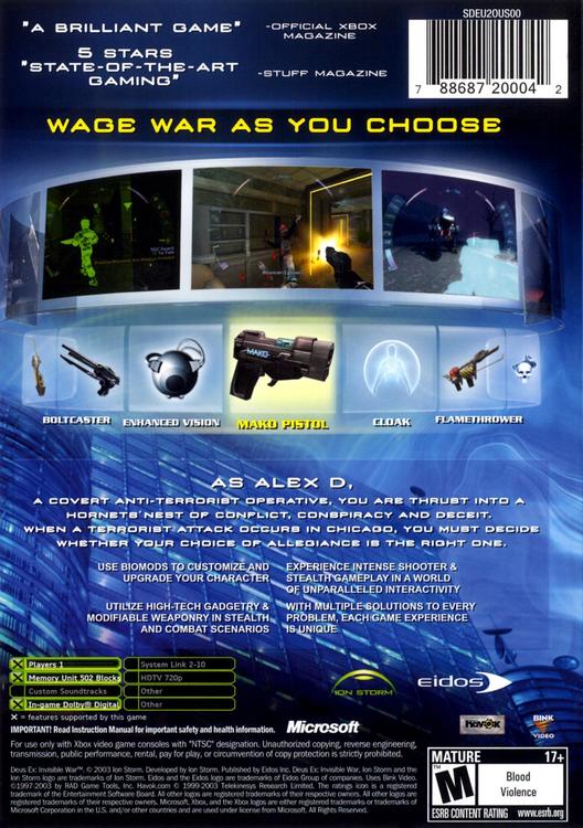 Deux Ex: Invisible War