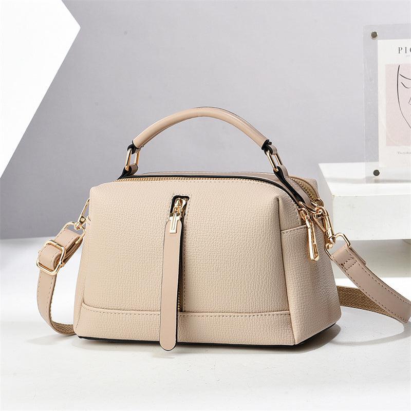 Mini Leather Crossbody Handbag for Women – Structured Compact Design for Everyday Use