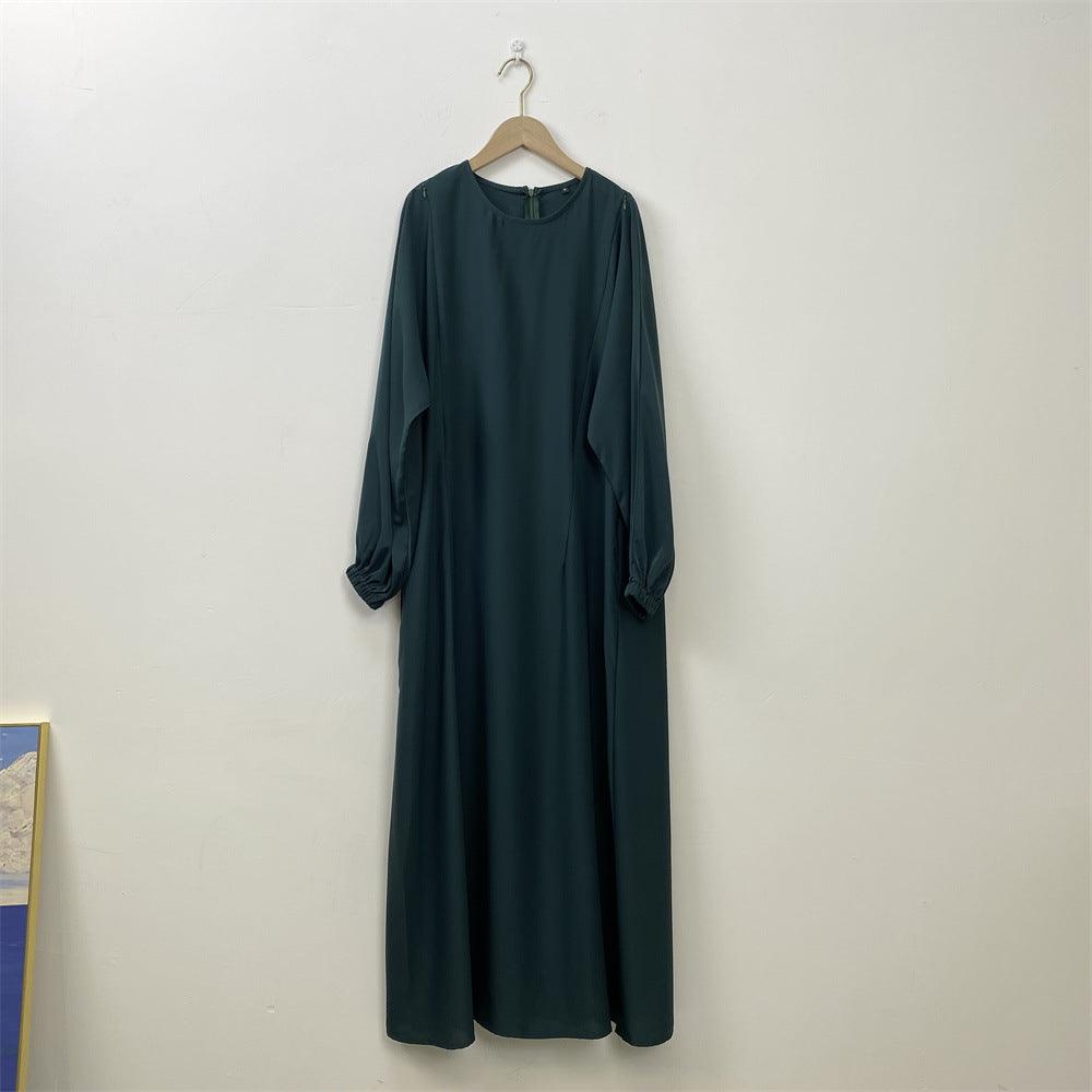 Abbigliamento da infermiera alla moda Muslim Vestito a maniche lunghe a taglio slim - EX-STOCK Canada