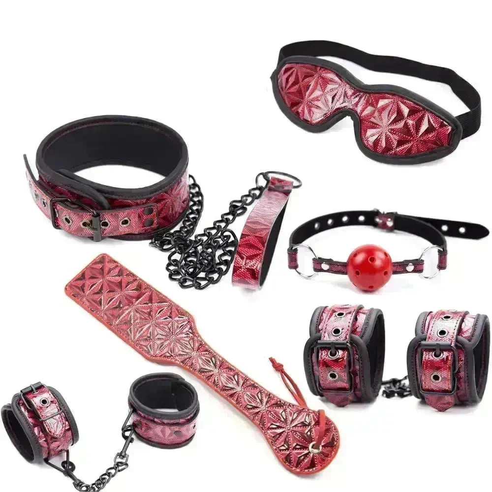 Handcuff Iron Pipe Set For Women's Erotic Play Women BDSM Complete Bondage set Kit