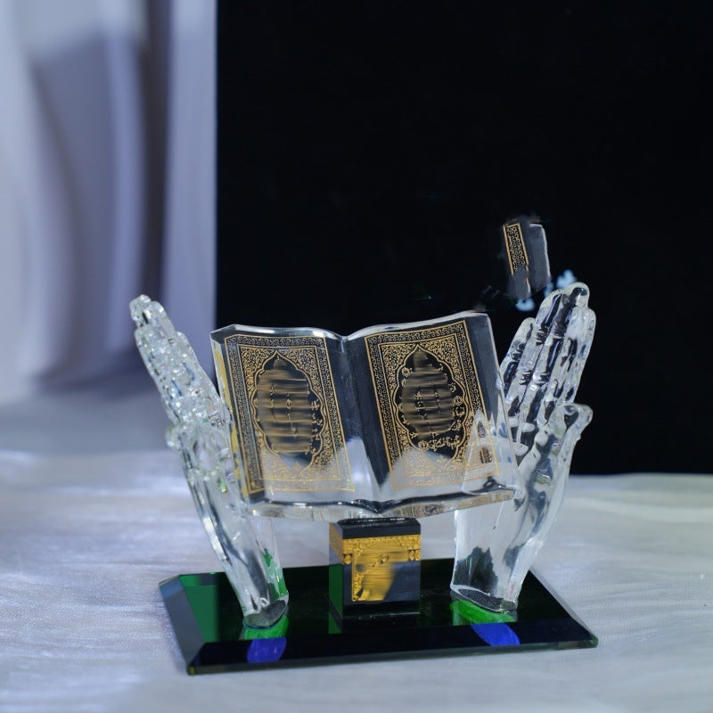 Hand Holding Book Exotic Gift Arabic Architecture Car Crystal Ornaments EX-STOCK Canada