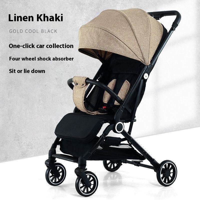 Pull Rod Type Summer Ultra-light Stroller Four Minus EX-STOCK Canada