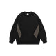 Retro plain Round Neck Pullover Sweater top For Men - EX-STOCK Canada