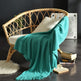 Fringed Knitted Small Blanket Napping Blanket Sofa Blanket EX-STOCK Canada