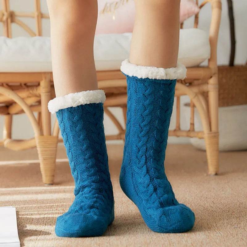 Winter Warm Knitted Plush Floor Socks Home Indoor Non-slip Carpet Socks For Men And Women - EX-STOCK Canada