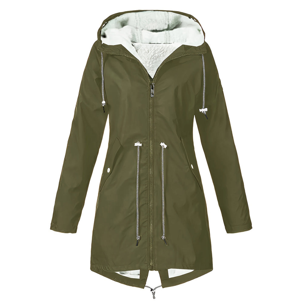 Women's Hooded Plush-Lined Coat – 6 Colours, S–5XL