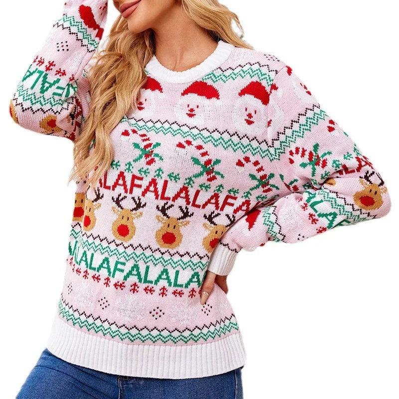 Pink Sweet Knitted Sweater Autumn And Winter EX-STOCK Canada