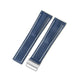 22mm 24mm Black Brown Blue Bamboo Grain Cowhide Watch Strap - EX-STOCK Canada