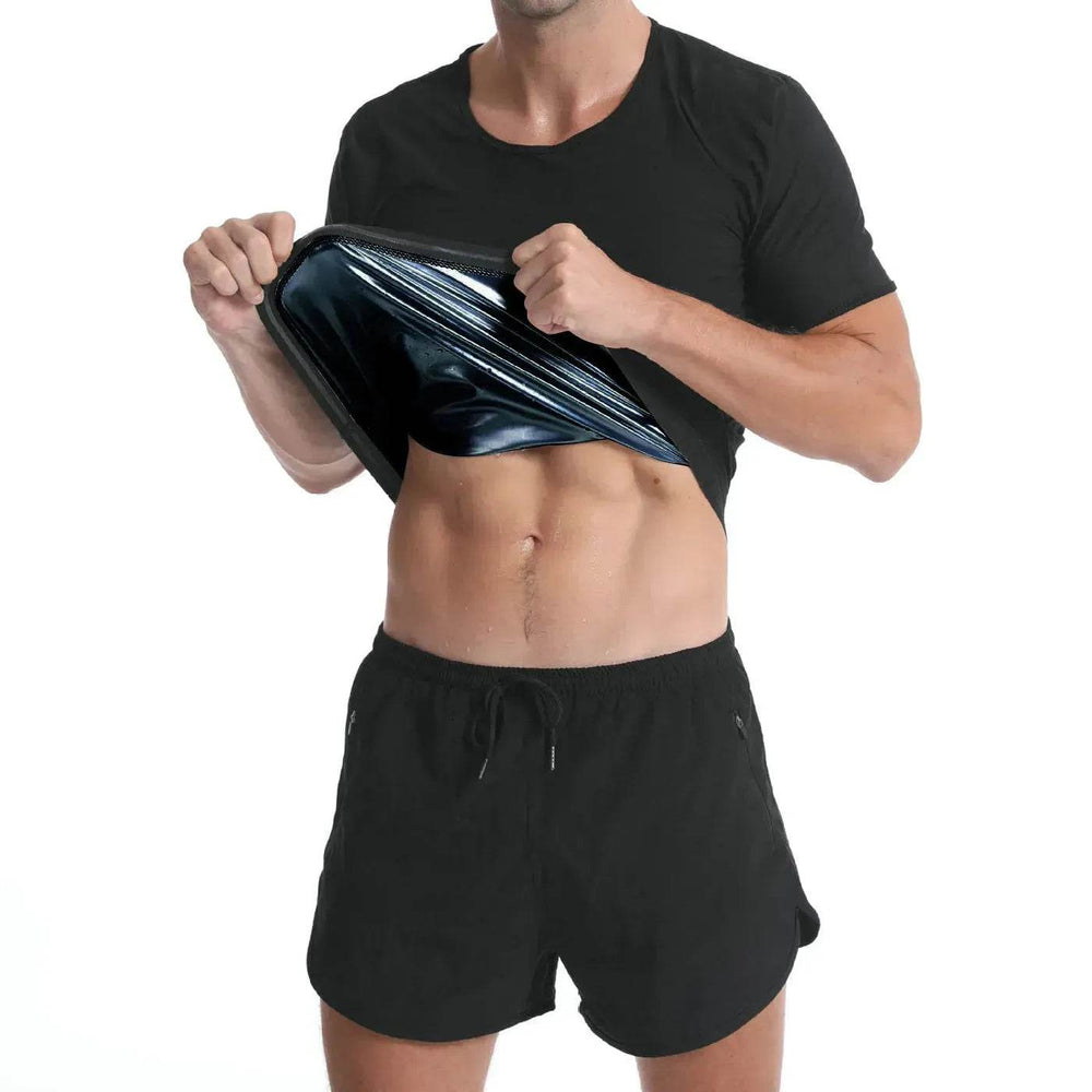 Plain Black Mens Yoga Tank top Short sleeve Workout shirts - EX-STOCK Canada