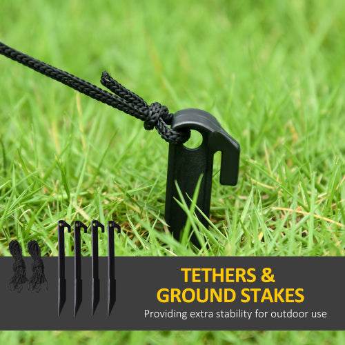 HOMCOM 5ft Inflatable Halloween Decoration Ghost And Pumpkin, Blow Up Outdoor LED Yard Display, Waterproof - EX-STOCK Canada