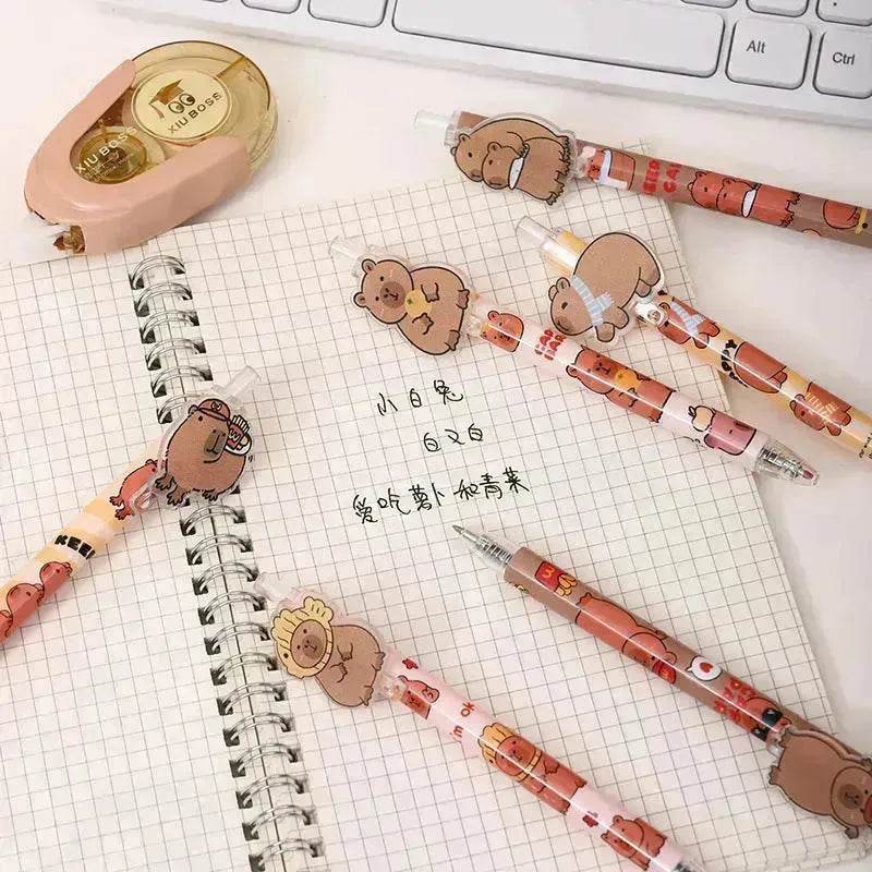 48 Pcs Cartoon Bear Acrylic Paster Pressing Pen School Supplies Gel Pen - EX-STOCK Canada