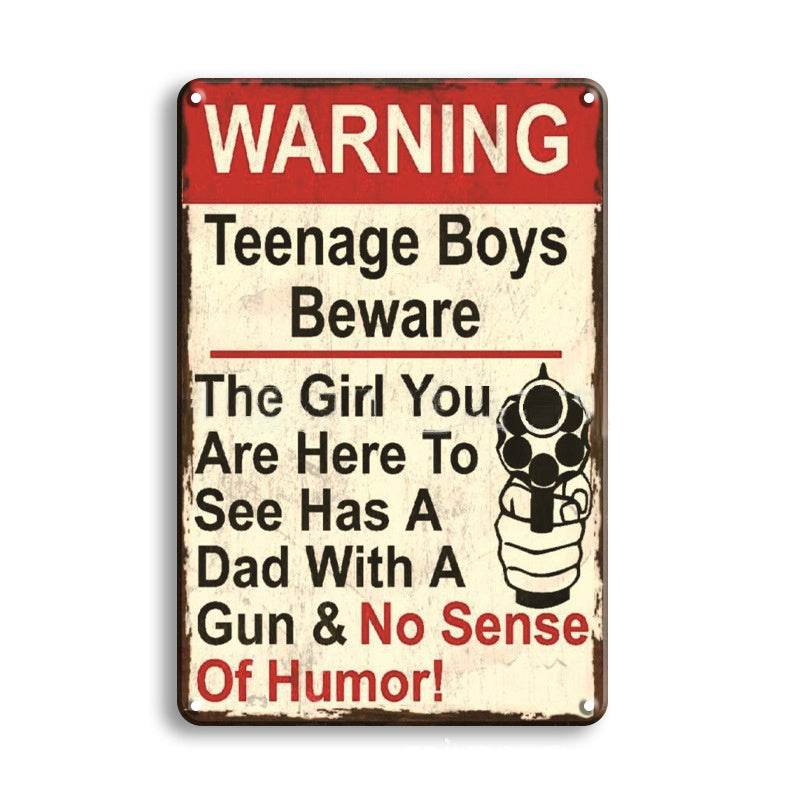 Creativity Retro Metal Home Decoration Tin Painting Novelty Signs - EX-STOCK Canada