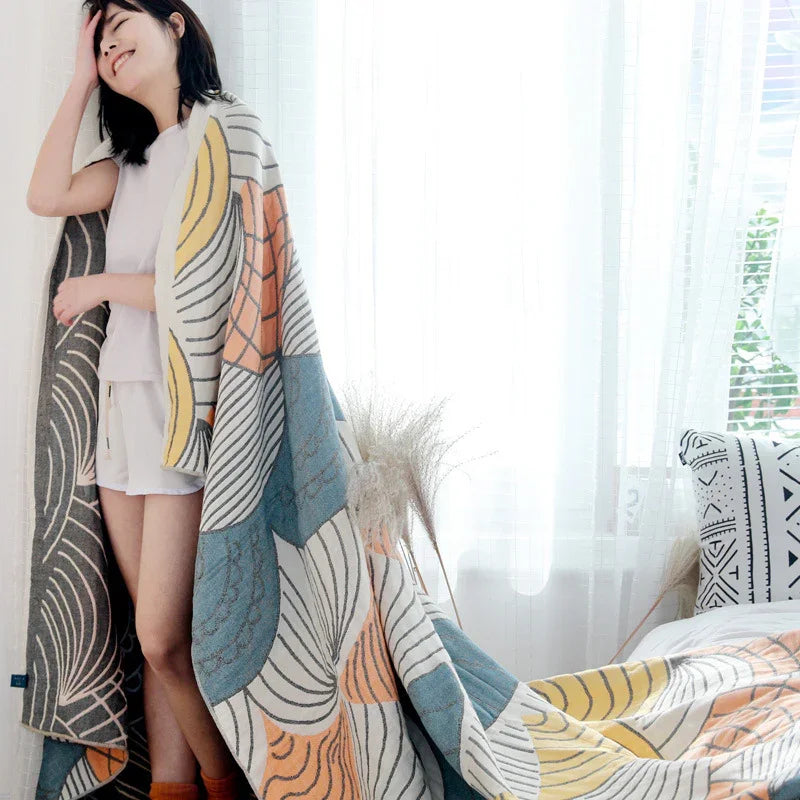 Gauze Towel Duvet Single Double Air Conditioning Warm Blanket EX-STOCK Canada