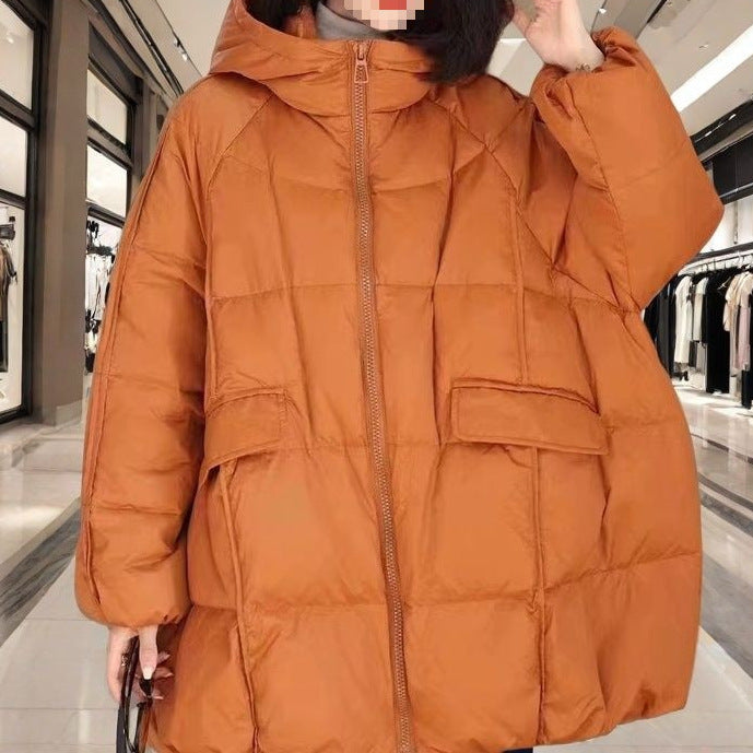 Plus-size Down Jacket In Anhui Red Casual Fashionable Extra-thick And Super Warm - EX-STOCK Canada