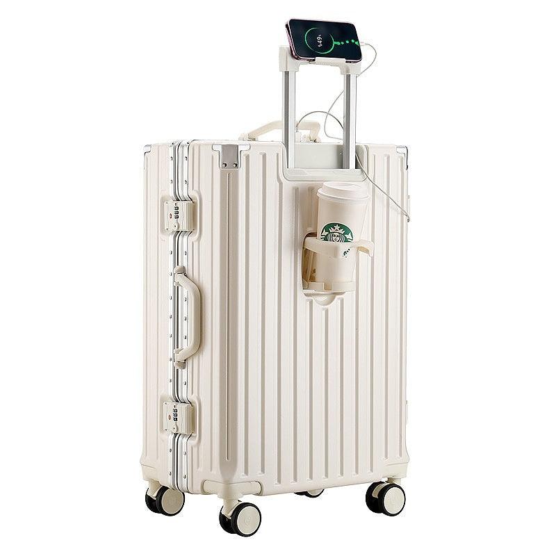Large Capacity Travel Aluminum Frame Password Luggage | EX-STOCK Canada