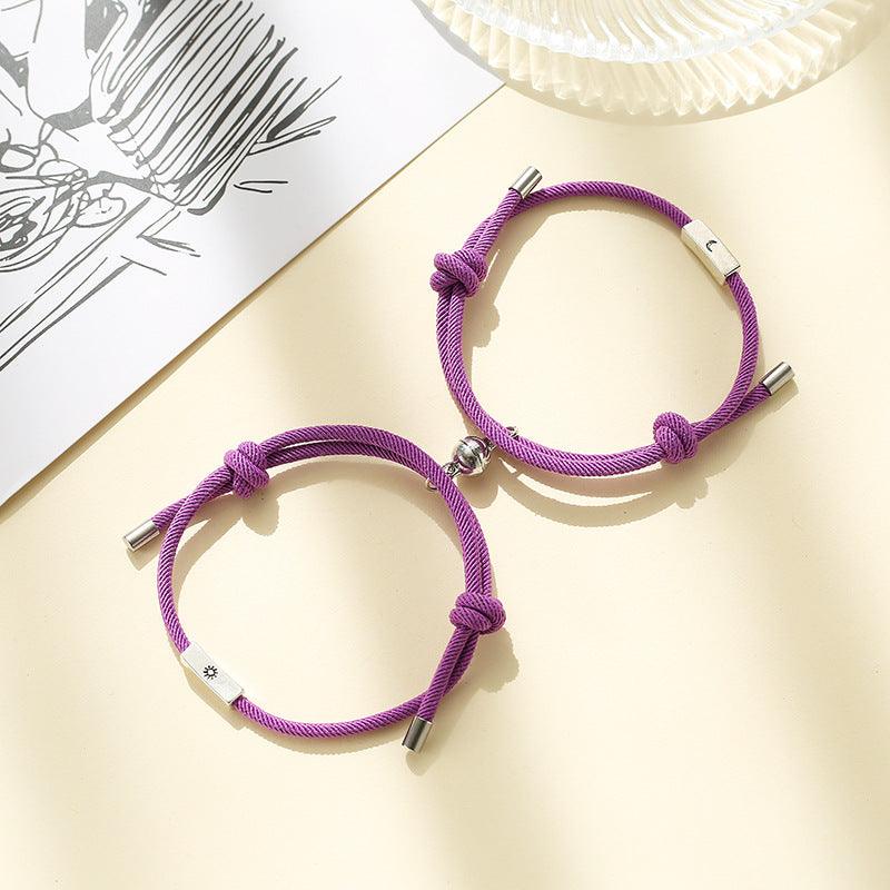 Alloy Sun And Moon Couple Bracelets A Pair - EX-STOCK Canada