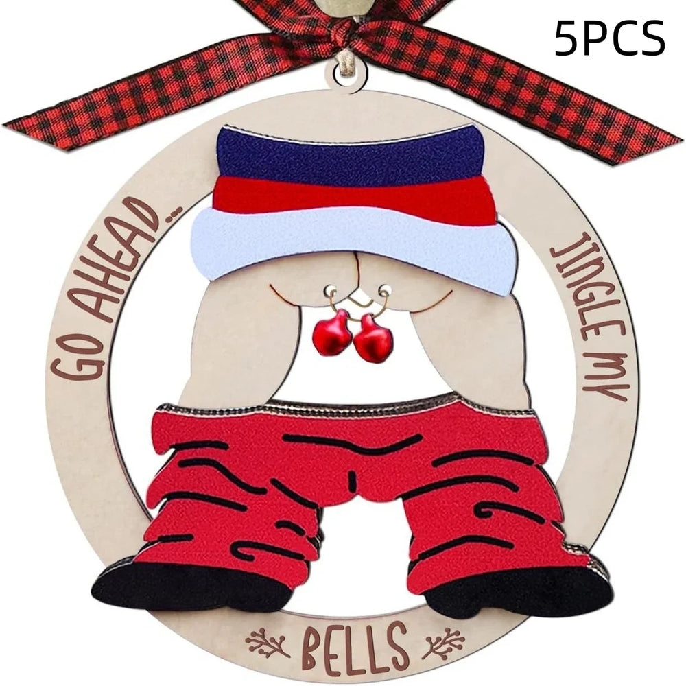 Christmas Gift Pendant Bell Wooden Hanging Decoration Pendant EX-STOCK Canada