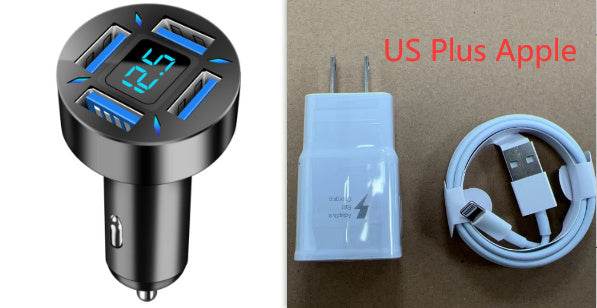 Four-port Car Charger 4USB Car Charger EX-STOCK Canada