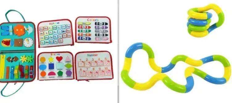 New Busy Book Children's Busy Board Dressing And Buttoning Learning Baby Early Education Preschool Sensory Learning Toy - EX-STOCK Canada