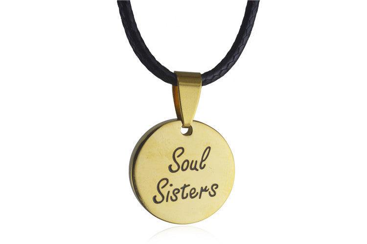 Collana Coppia Luna Sole in Acciaio Inossidabile - EX-STOCK Canada