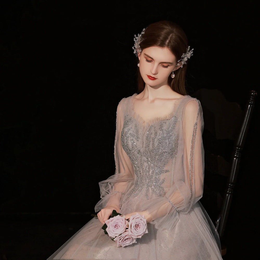 Women's Long-sleeved Host Dinner Annual Meeting Dress EX-STOCK Canada