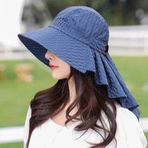 Fashionable Summer Protection UV Protection Dome Cotton Wide Brim Sun Hat - EX-STOCK Canada