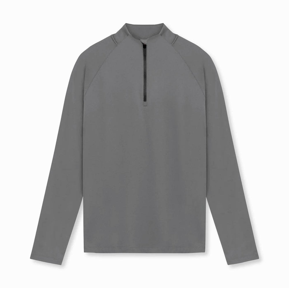 Men Quick Drying Long Sleeve Half Zip Activewear Muscle Fitted shirt Workout Gym T-shirt Top - EX-STOCK Canada