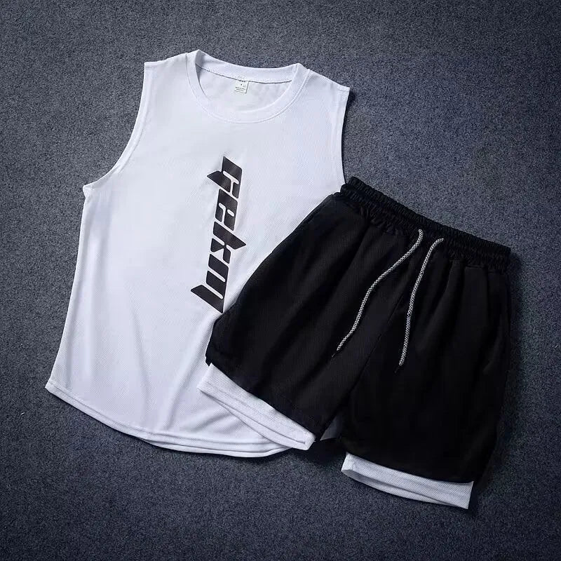 Speed Men's Athletic Shorts Vest Workout Clothes - EX-STOCK CANADA