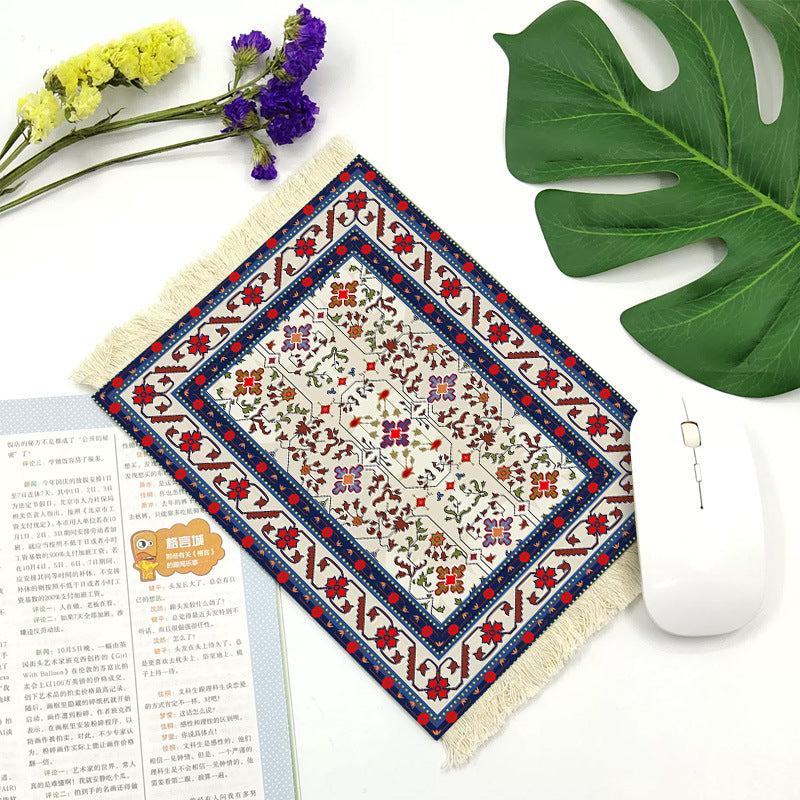 Office mouse pad, Suede fringe mouse pad Hot rubber Bohemian style Hypersku