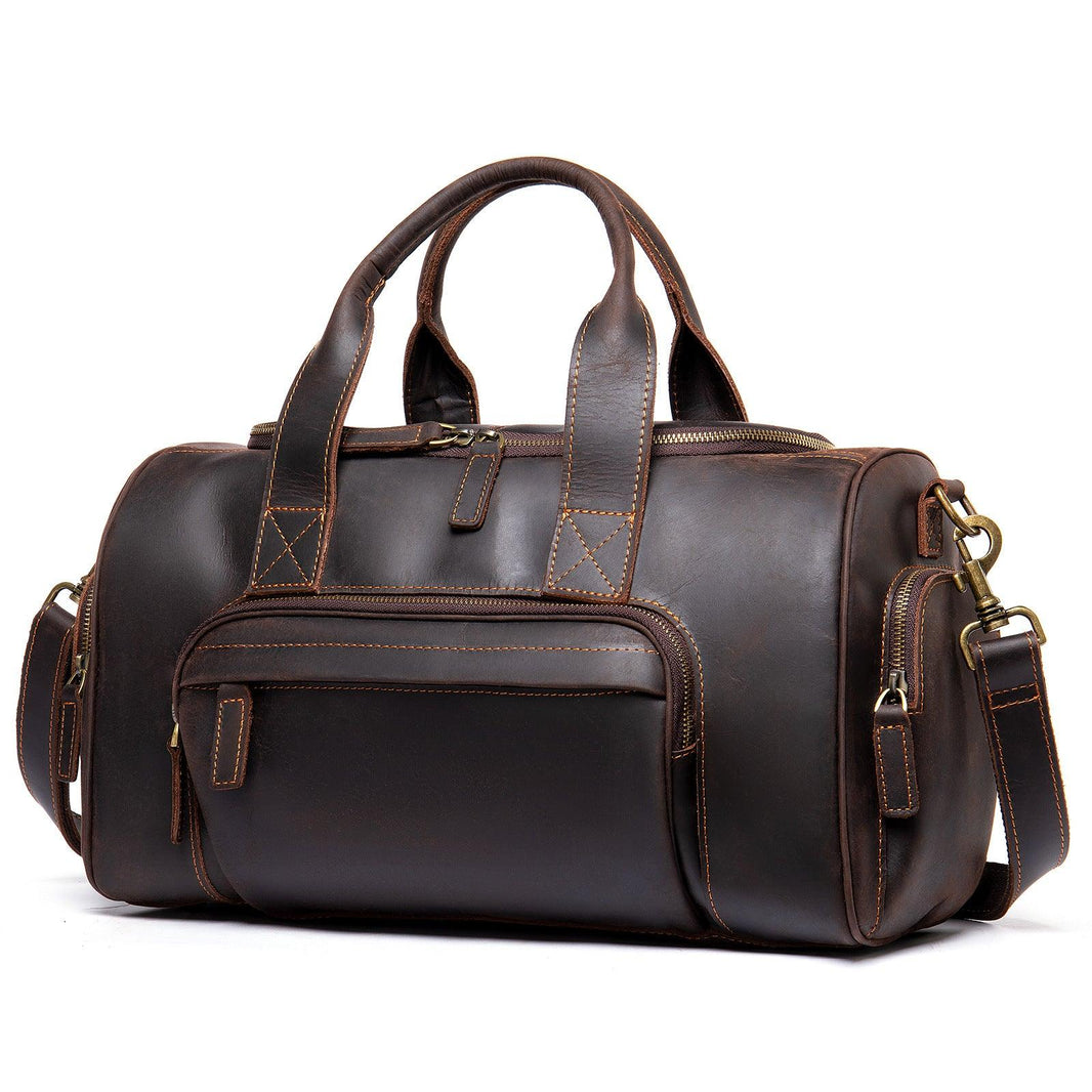 Nuovo borsa da uomo in pelle fatta a mano retrò, grande capacità | EX-STOCK Canada