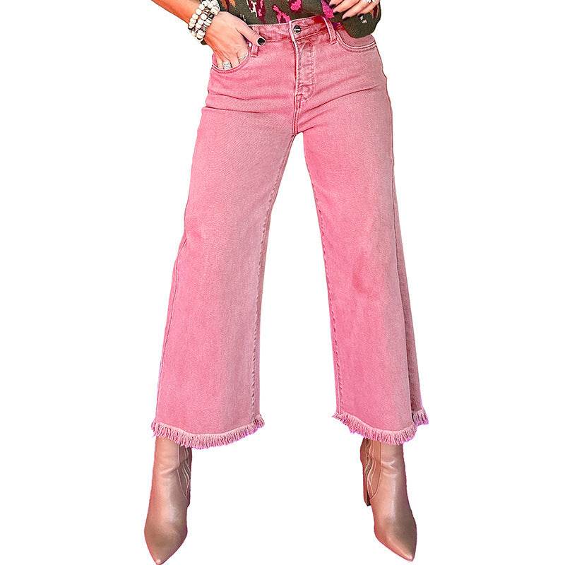 European And American Leisure Versatile High Waist Zipper Jeans EX-STOCK Canada