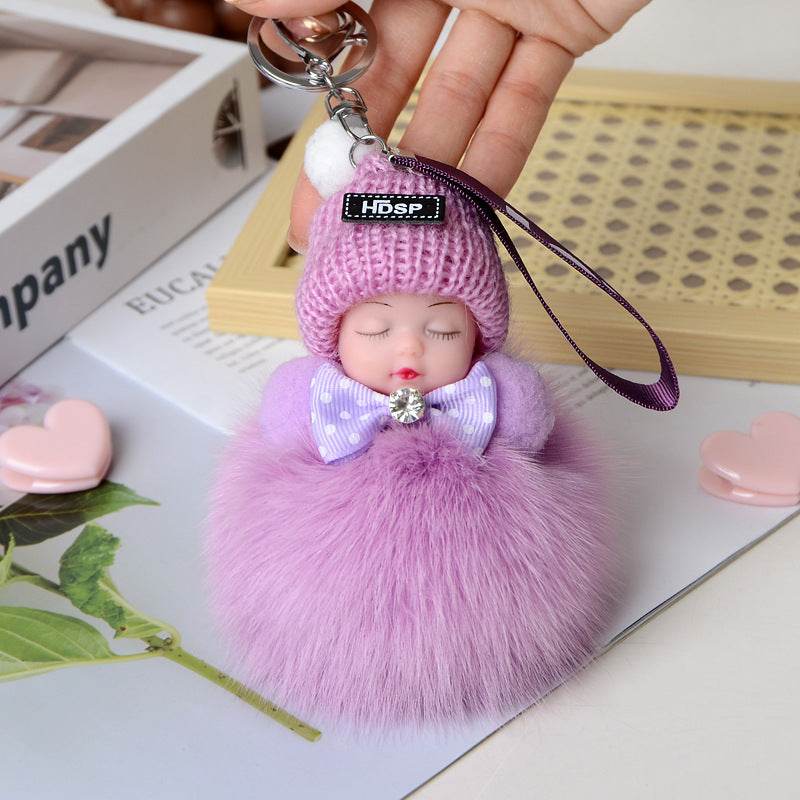 Cute Sleeping Doll Plush Doll Keychain Pendant Backpack Handbag Wallet Accessories - EX-STOCK Canada